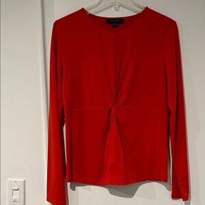 Sanctuary - Long Sleeve Red Pullover Blouse
